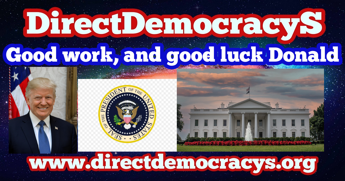 Good work and good luck Donald